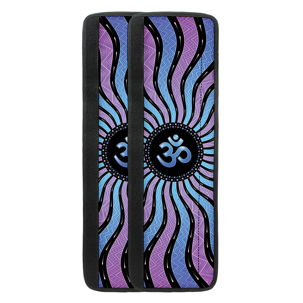 Psychedelic Om Print Refrigerator Handle Covers