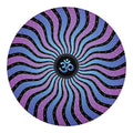 Psychedelic Om Print Round Blanket