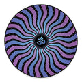 Psychedelic Om Print Round Floor Mat