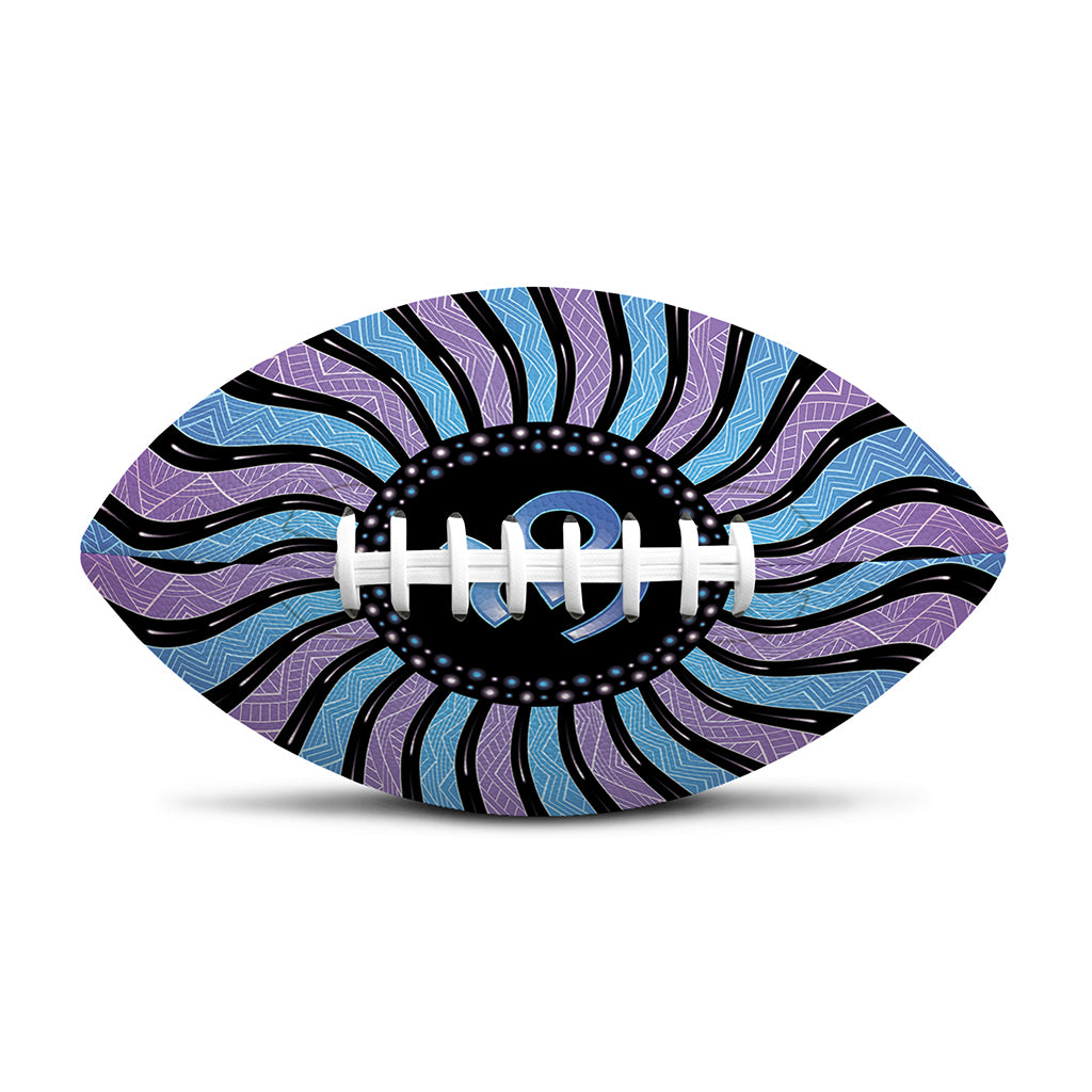 Psychedelic Om Print Rugby Ball