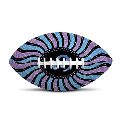 Psychedelic Om Print Rugby Ball