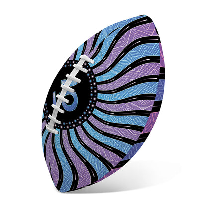 Psychedelic Om Print Rugby Ball