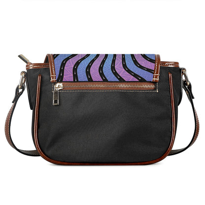 Psychedelic Om Print Saddle Bag