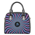 Psychedelic Om Print Shoulder Handbag