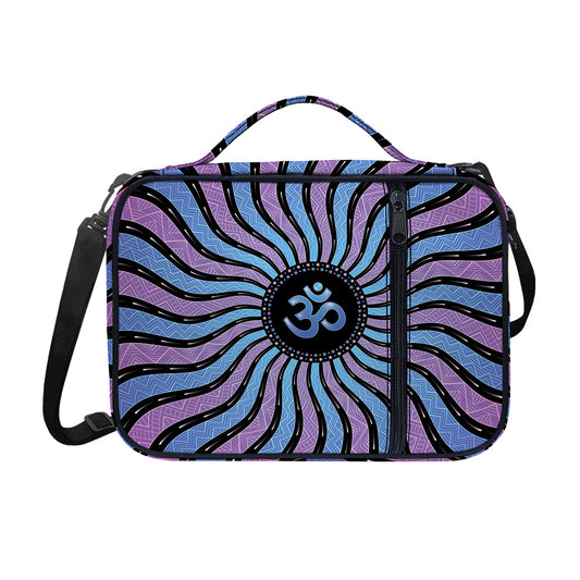 Psychedelic Om Print Shoulder Strap Bible Bag