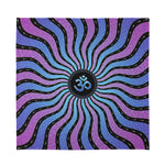 Psychedelic Om Print Silk Bandana