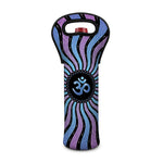 Psychedelic Om Print Single Neoprene Wine Tote