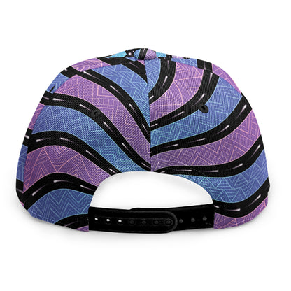 Psychedelic Om Print Snapback Cap