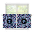 Psychedelic Om Print Tier Curtains
