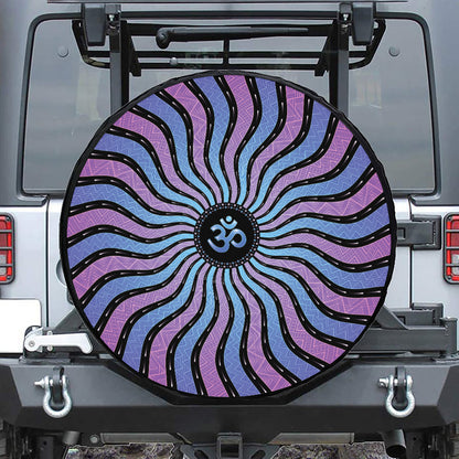 Psychedelic Om Print Tire Cover