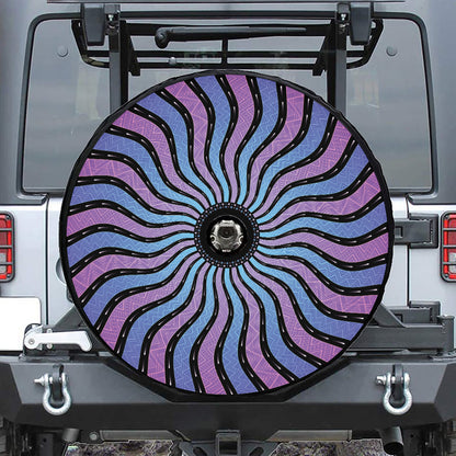 Psychedelic Om Print Tire Cover With Camera Hole