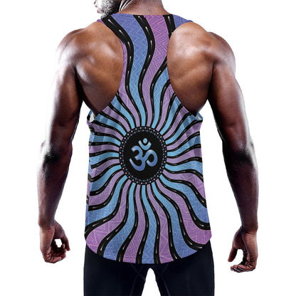 Psychedelic Om Print Training Tank Top