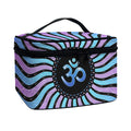 Psychedelic Om Print Travel Makeup Bag