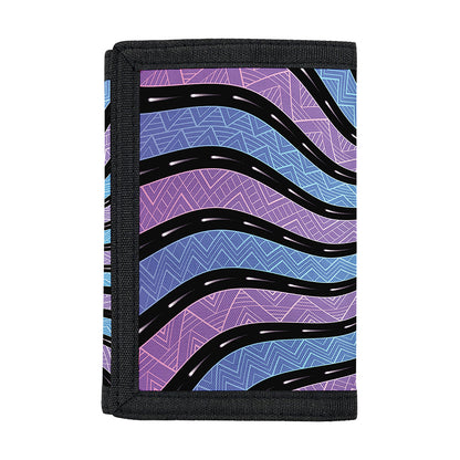 Psychedelic Om Print Trifold Wallet