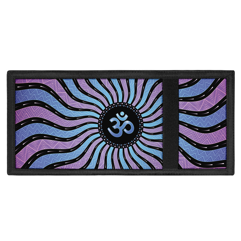 Psychedelic Om Print Trifold Wallet