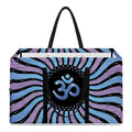 Psychedelic Om Print Utility Tote Bag
