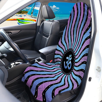 Psychedelic Om Print Waterproof Car Seat Cover