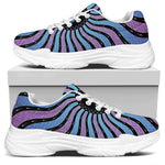 Psychedelic Om Print White Chunky Shoes