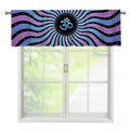 Psychedelic Om Print Window Valance