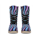 Psychedelic Om Print Winter Boots