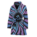 Psychedelic Om Print Women's Bathrobe