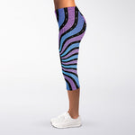 Psychedelic Om Print Women's Capri Leggings