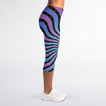 Psychedelic Om Print Women's Capri Leggings