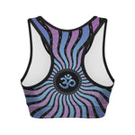 Psychedelic Om Print Women's Sports Bra
