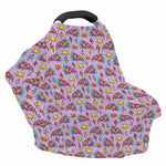 Psychedelic Pizza Pattern Print Baby Seat Cover