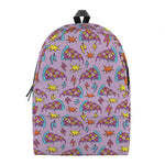 Psychedelic Pizza Pattern Print Backpack