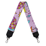 Psychedelic Pizza Pattern Print Bag Strap