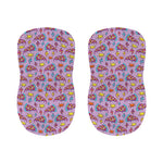 Psychedelic Pizza Pattern Print Bar Stool Covers