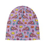Psychedelic Pizza Pattern Print Beanie