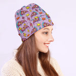 Psychedelic Pizza Pattern Print Beanie