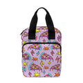 Psychedelic Pizza Pattern Print Bible Tote Bag
