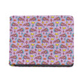 Psychedelic Pizza Pattern Print Bifold Wallet