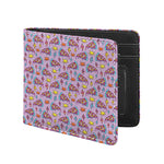 Psychedelic Pizza Pattern Print Bifold Wallet