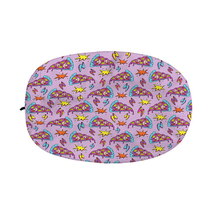 Psychedelic Pizza Pattern Print Car Side Mirror Covers