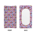 Psychedelic Pizza Pattern Print Changing Pad Cover