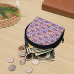 Psychedelic Pizza Pattern Print Coin Purse