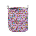 Psychedelic Pizza Pattern Print Collapsible Laundry Basket