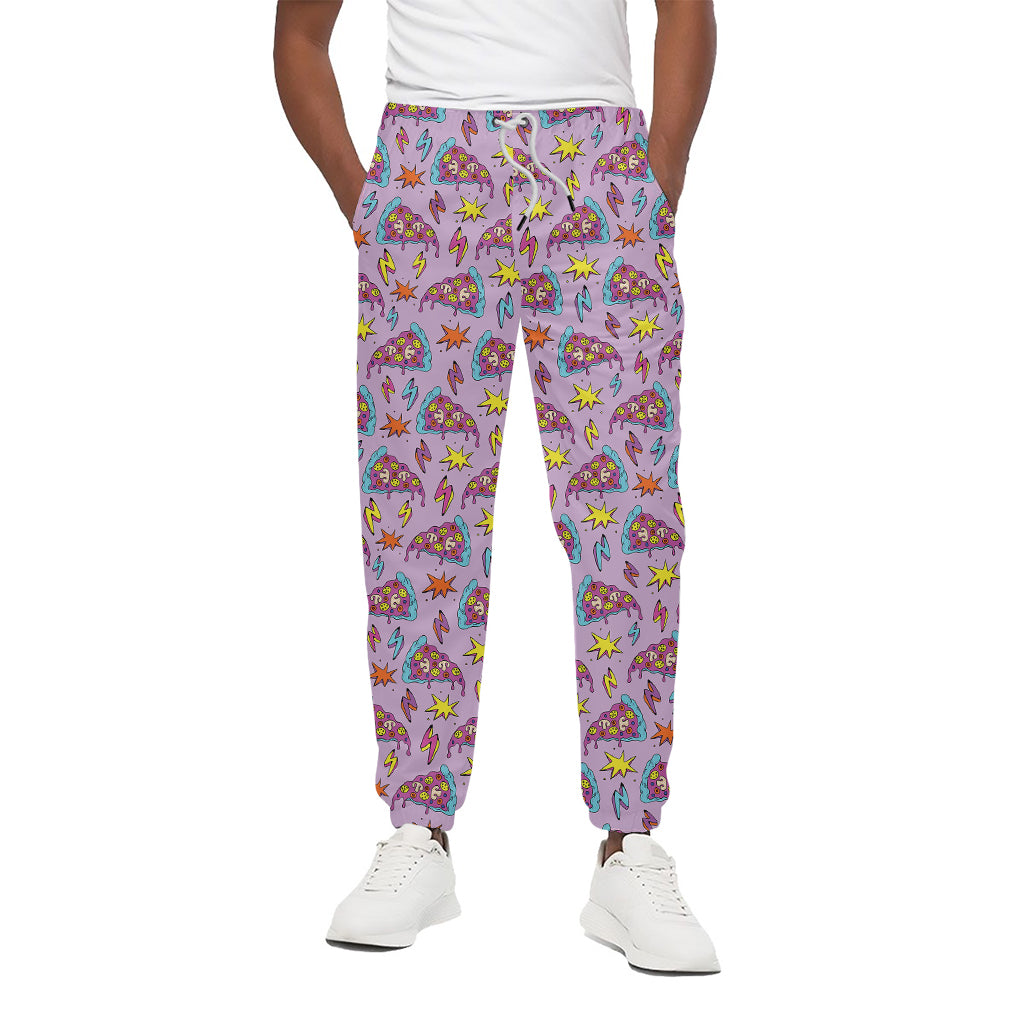 Psychedelic Pizza Pattern Print Cotton Pants