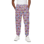 Psychedelic Pizza Pattern Print Cotton Pants