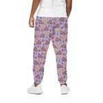 Psychedelic Pizza Pattern Print Cotton Pants