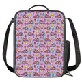 Psychedelic Pizza Pattern Print Crossbody Lunch Bag