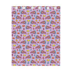 Psychedelic Pizza Pattern Print Curtain