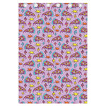 Psychedelic Pizza Pattern Print Curtain