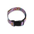 Psychedelic Pizza Pattern Print Dog Collar