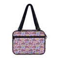 Psychedelic Pizza Pattern Print Double Strap Bible Bag