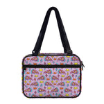 Psychedelic Pizza Pattern Print Double Strap Bible Bag